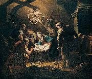 Gaspare Diziani The Adoration of the Shepherds oil painting on canvas